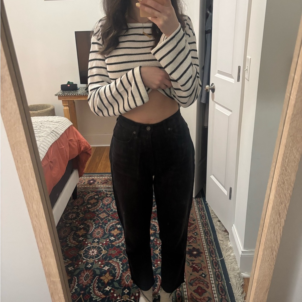 Free People Black Denim Jeans